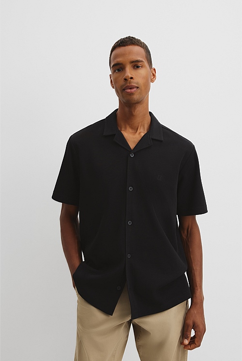 Australian Cotton Textured Short Sleeve Shirt Australian Cotton Textured Short Sleeve Shirt