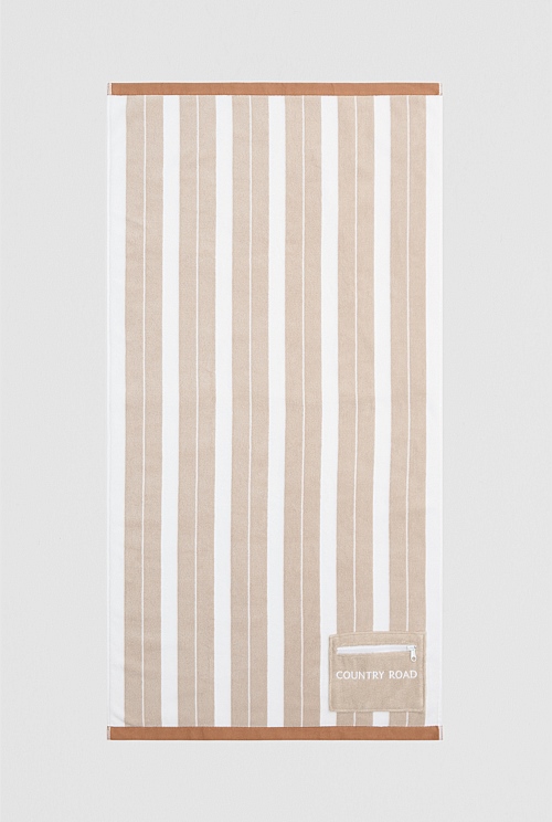 Kyla Australian Cotton Small Pocket Beach Towel Kyla Australian Cotton Small Pocket Beach Towel