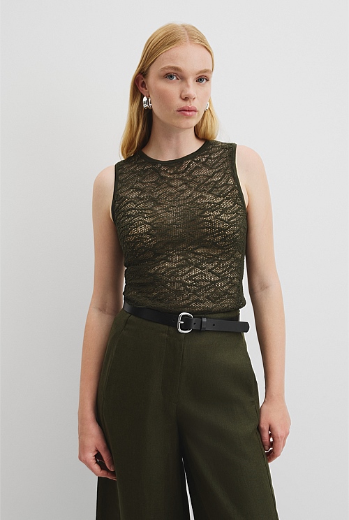 Lace Knit Tank Lace Knit Tank