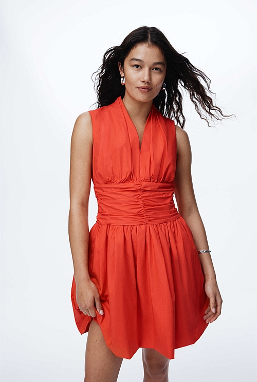 Gathered Hem Mini Dress Gathered Hem Mini Dress