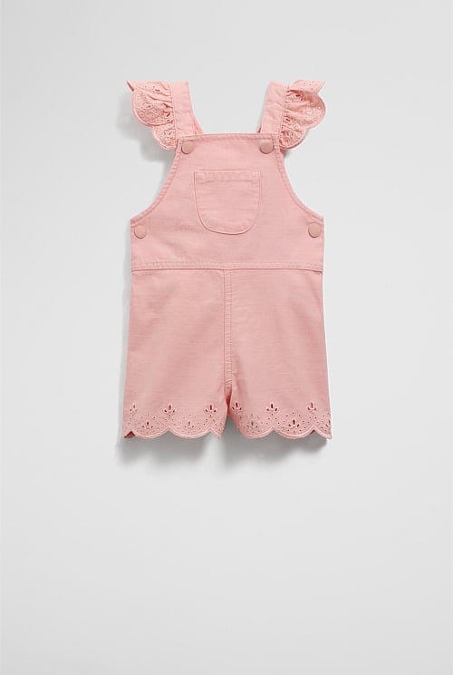 Organically Grown Denim Broderie Overall Organically Grown Denim Broderie Overall