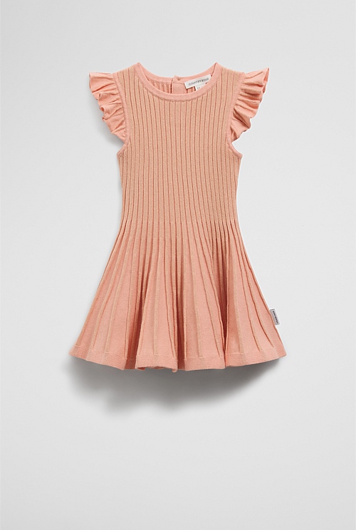 Organically Grown Cotton Blend Metallic Knit Dress Organically Grown Cotton Blend Metallic Knit Dress