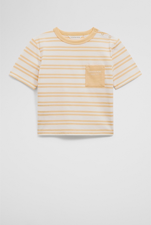 Organically Grown Cotton Stripe Pocket T-Shirt Organically Grown Cotton Stripe Pocket T-Shirt