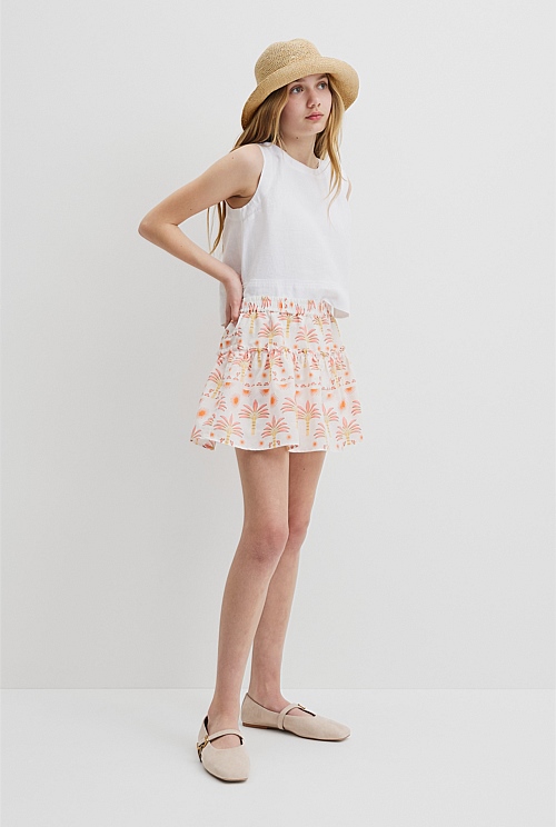 Sunset Print Skirt Sunset Print Skirt