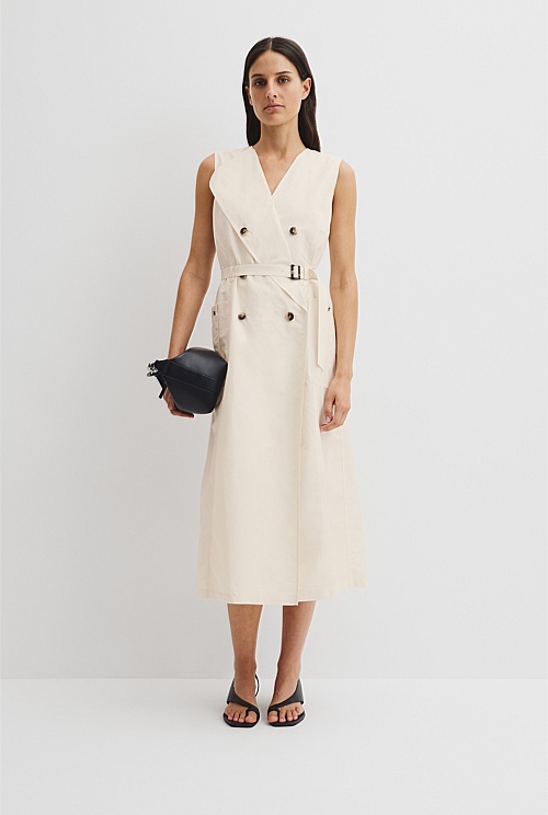 Trench Detail Midi Dress Trench Detail Midi Dress