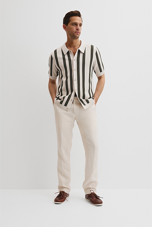 Organically Grown Cotton Stripe Knit Shirt Organically Grown Cotton Stripe Knit Shirt
