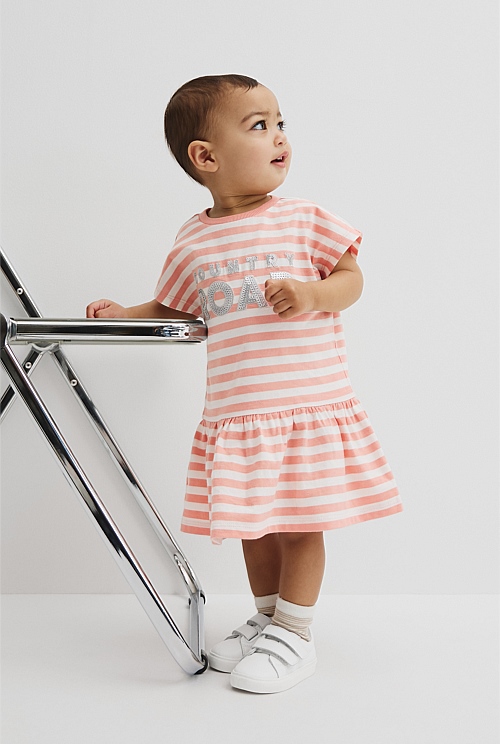 Drop Waist Logo T-Shirt Dress Drop Waist Logo T-Shirt Dress