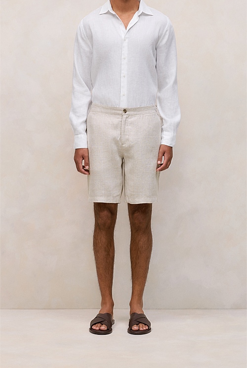Linen Glen Check Short Linen Glen Check Short