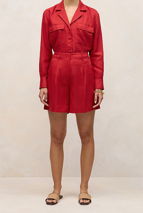 Linen Tailored Short Linen Tailored Short