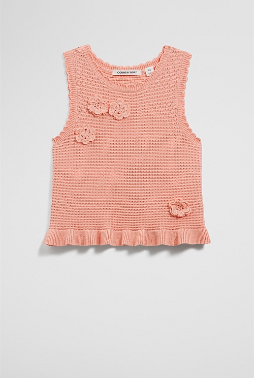 Flower Knit Tank Flower Knit Tank