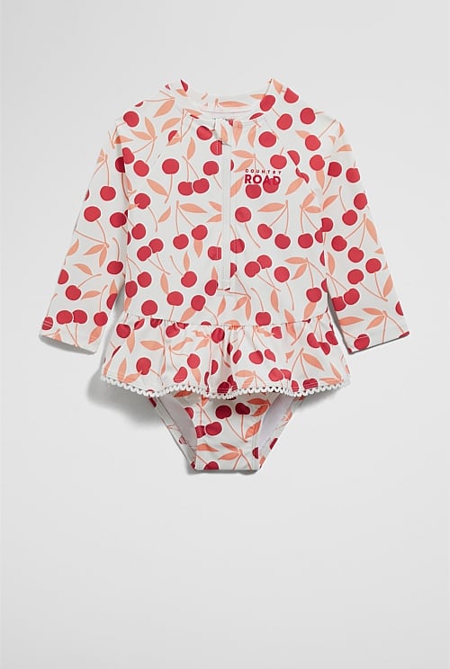 Cherry Long Sleeve Swimsuit Cherry Long Sleeve Swimsuit