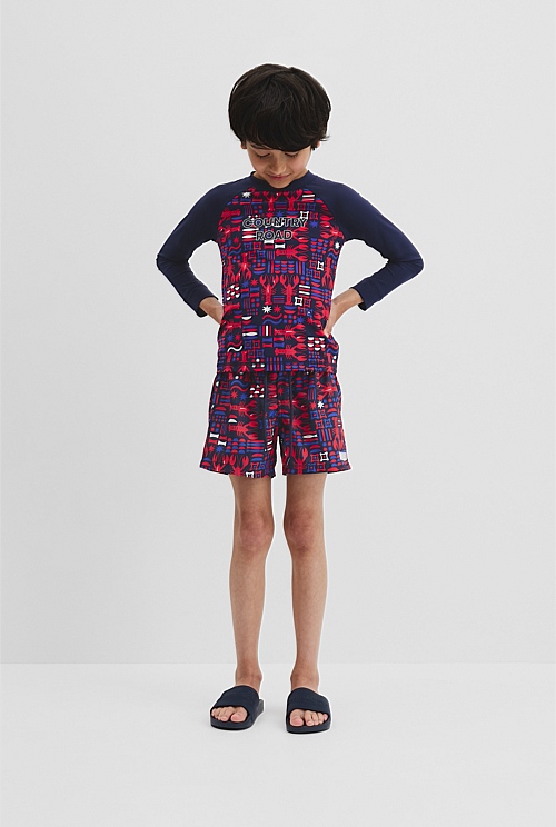 Lobster Geometric Rash Vest Lobster Geometric Rash Vest