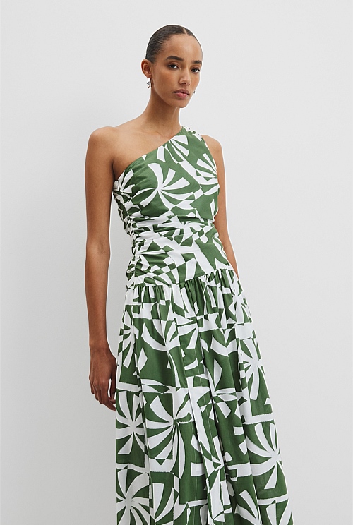 Organically Grown Cotton Asymmetric Maxi Dress Organically Grown Cotton Asymmetric Maxi Dress