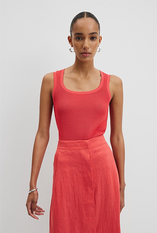 Waffle Crew Knit Tank Waffle Crew Knit Tank