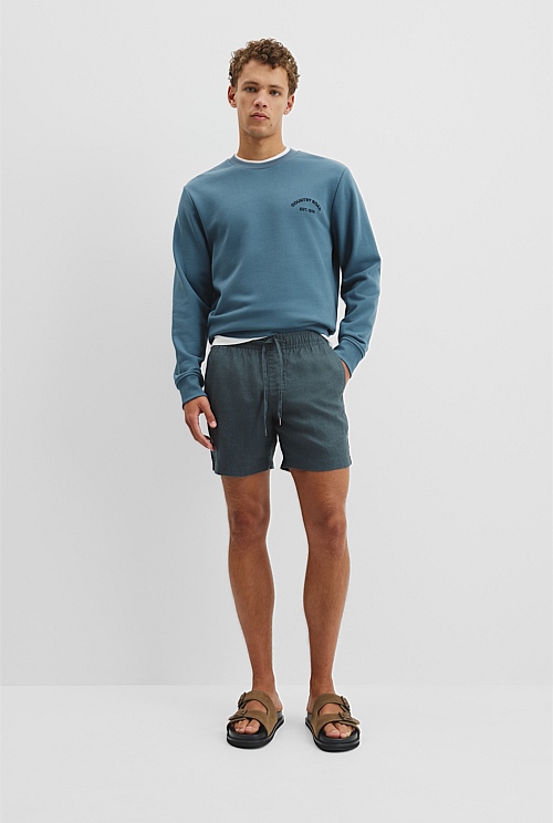 Organically Grown Linen Drawcord Short Organically Grown Linen Drawcord Short
