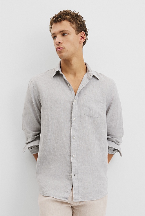 Organically Grown Linen Regular Fit Shirt Organically Grown Linen Regular Fit Shirt