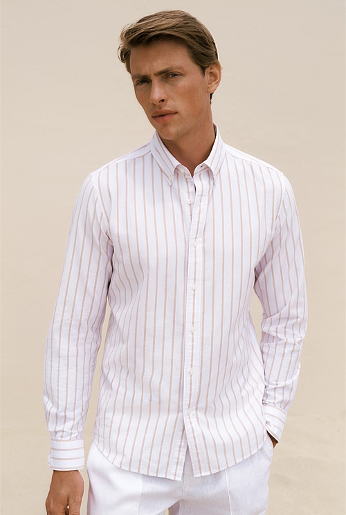 Regular Fit Yarn Dyed Stripe Oxford Shirt Regular Fit Yarn Dyed Stripe Oxford Shirt