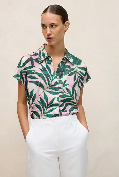 Arbour Modal Cap Sleeve Shirt Arbour Modal Cap Sleeve Shirt