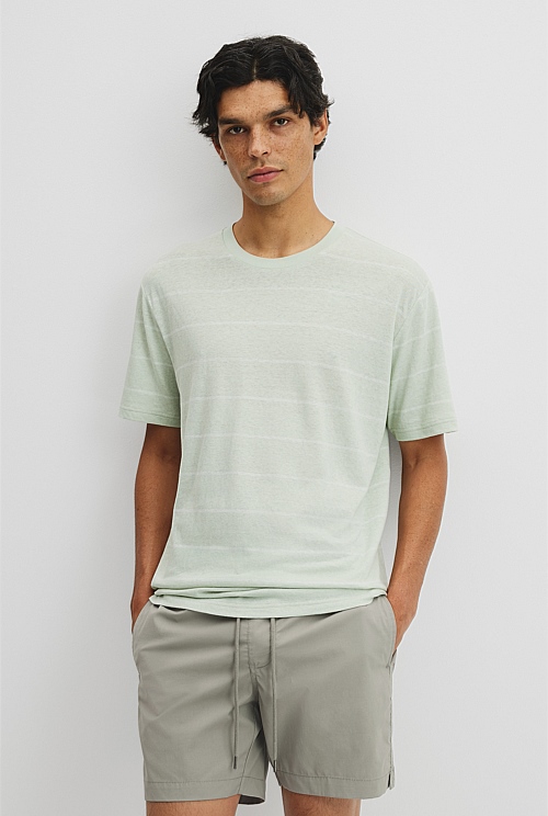 Hemp Slub StripeT-Shirt Hemp Slub StripeT-Shirt