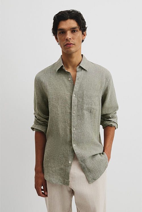 Organically Grown Linen Regular Fit Shirt Organically Grown Linen Regular Fit Shirt