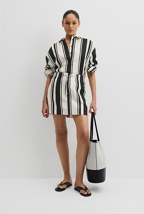 Print Pull On Skirt Print Pull On Skirt