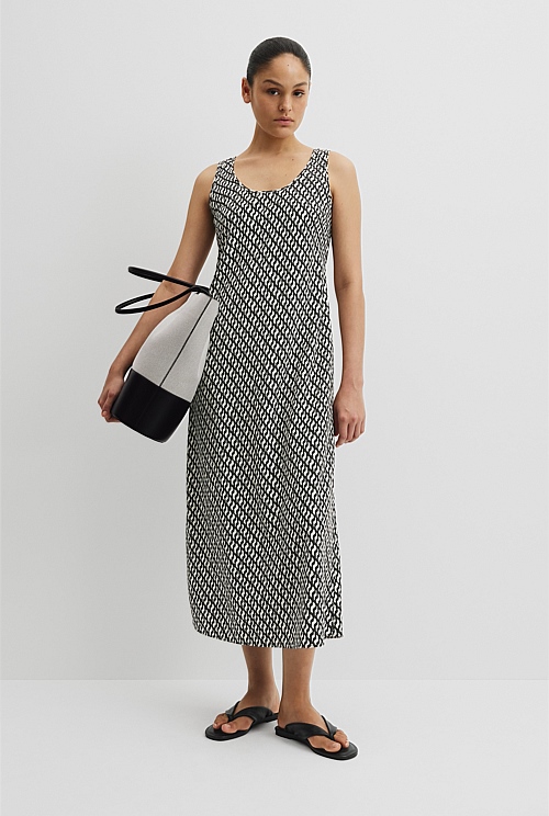 Print Maxi Tank Dress Print Maxi Tank Dress