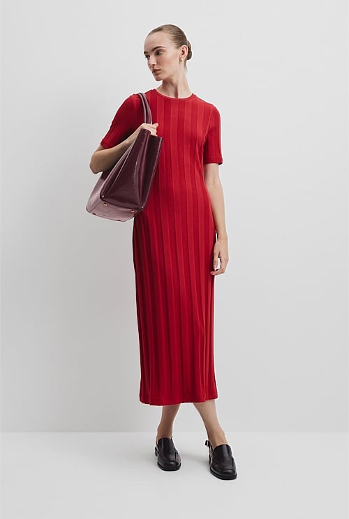 Rib Midi Dress Rib Midi Dress