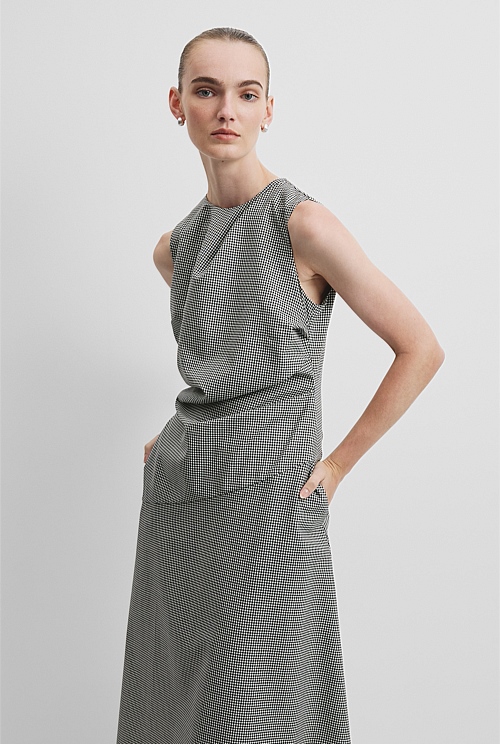 Gingham Midi Dress Gingham Midi Dress