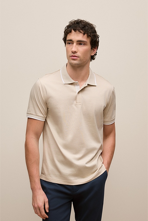Mercerised Cotton Tipped Polo Mercerised Cotton Tipped Polo