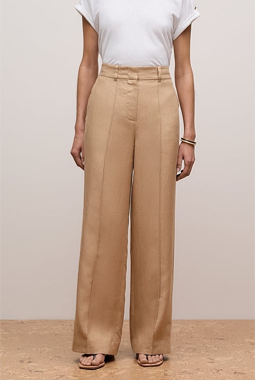 Linen Pintucked Pant Linen Pintucked Pant