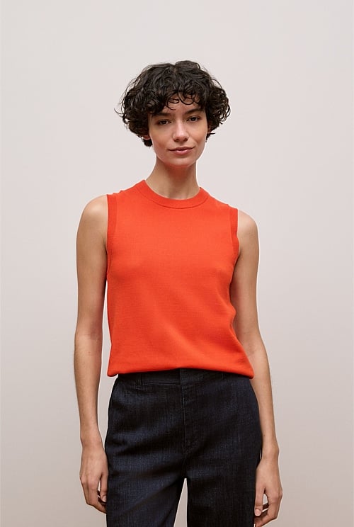 Cotton Silk Knit Tank Cotton Silk Knit Tank