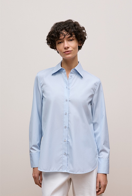 Cotton Poplin Long Sleeve Shirt Cotton Poplin Long Sleeve Shirt