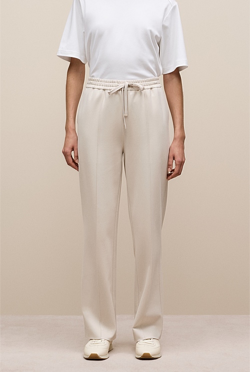 Ponte Pintucked Wide Leg Pant Ponte Pintucked Wide Leg Pant