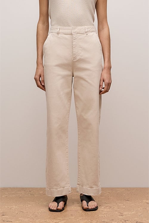 Garment Dyed Denim Tailored Pant Garment Dyed Denim Tailored Pant