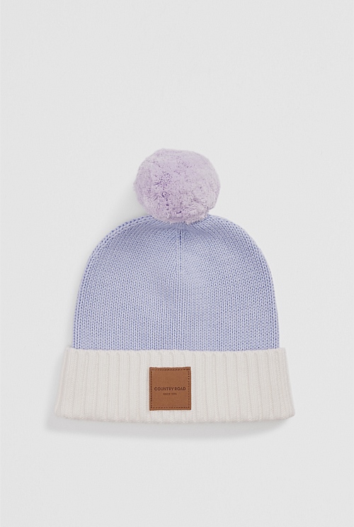 Organically Grown Cotton Blend Patch Logo Beanie Organically Grown Cotton Blend Patch Logo Beanie