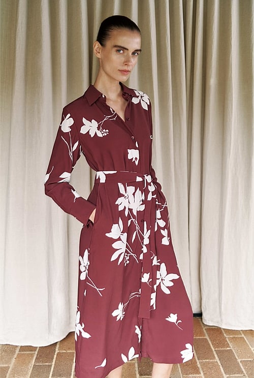 Wren Floral Shirt Dress Wren Floral Shirt Dress