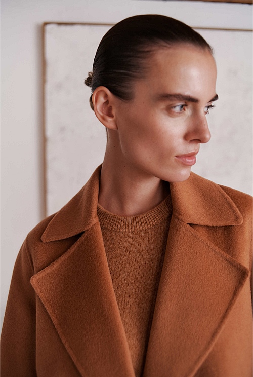 Double Faced Wool Peacoat Double Faced Wool Peacoat