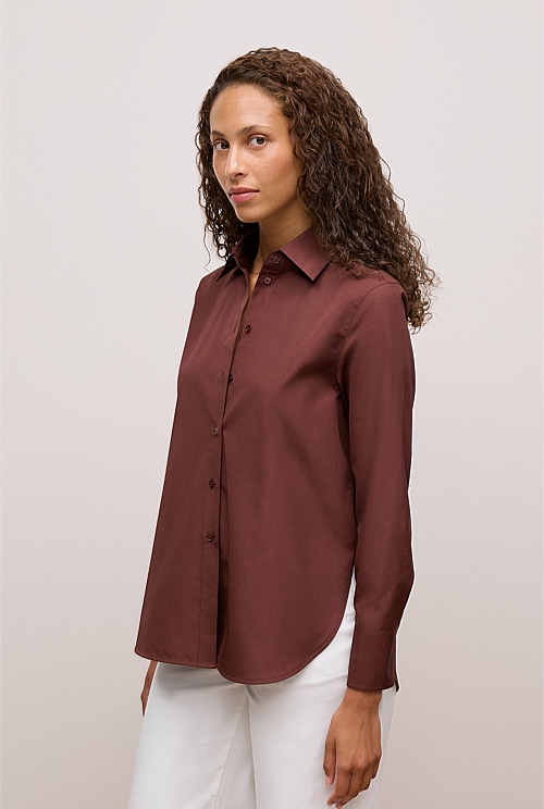 Cotton Poplin Long Sleeve Shirt Cotton Poplin Long Sleeve Shirt