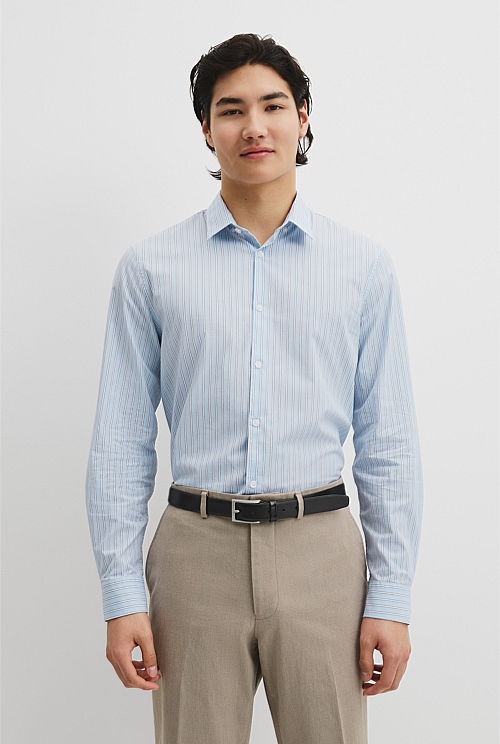 Slim Fit Cotton Stretch Stripe Shirt Slim Fit Cotton Stretch Stripe Shirt