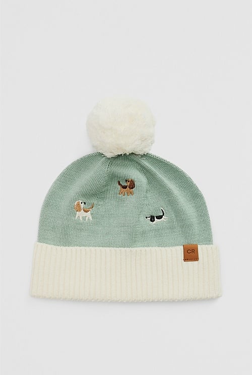 Dog Embroidered Beanie Dog Embroidered Beanie