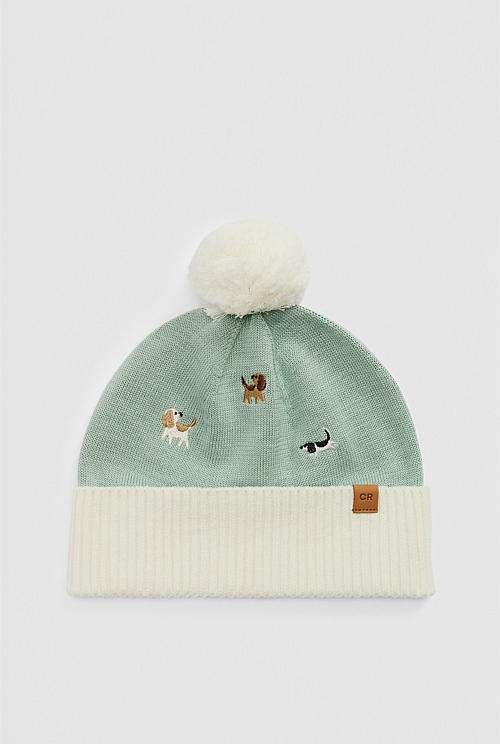 Dog Embroidered Beanie Dog Embroidered Beanie