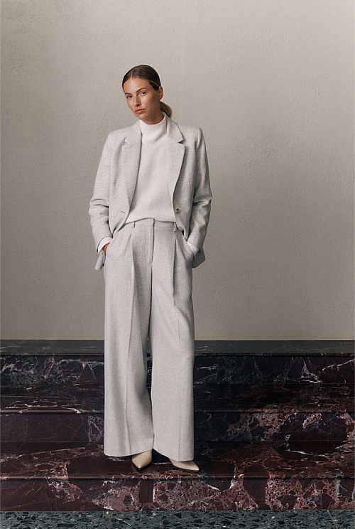 Italian Wool Blend Wide Leg Pant Italian Wool Blend Wide Leg Pant