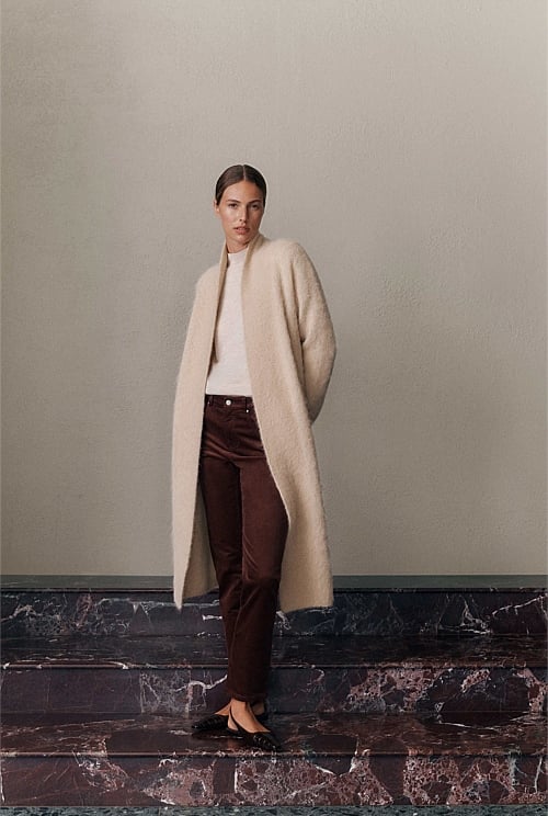 Brushed Alpaca Longline Cardigan Brushed Alpaca Longline Cardigan