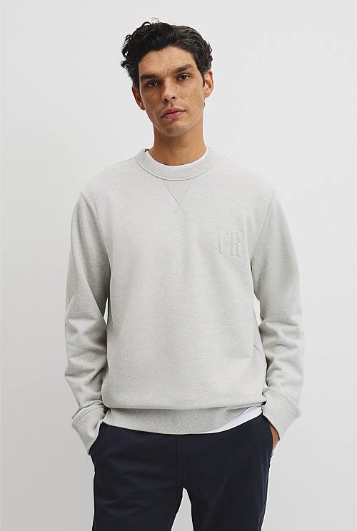 Australian Cotton CR Crew Neck Sweat Australian Cotton CR Crew Neck Sweat