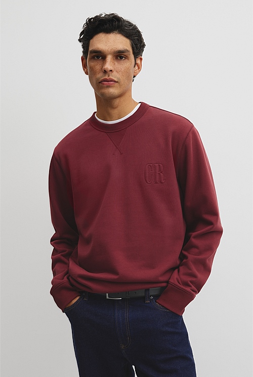 Australian Cotton CR Crew Neck Sweat Australian Cotton CR Crew Neck Sweat