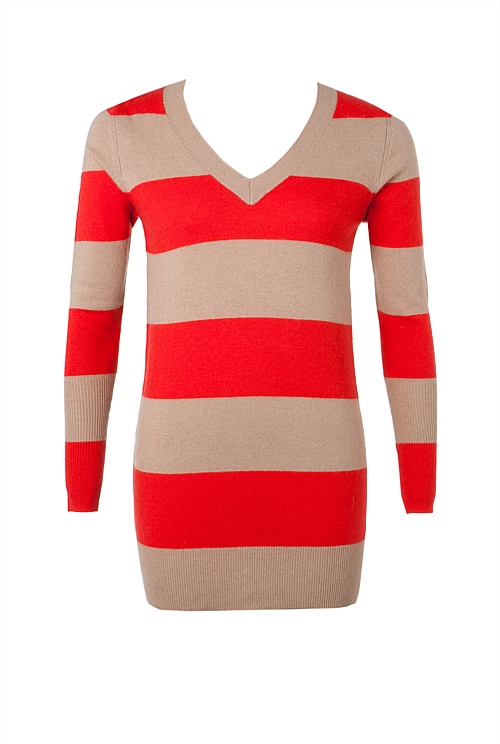 V-Neck Stripe Tunic