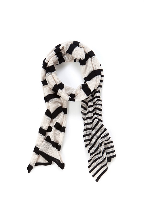 Knit Stripe Scarf