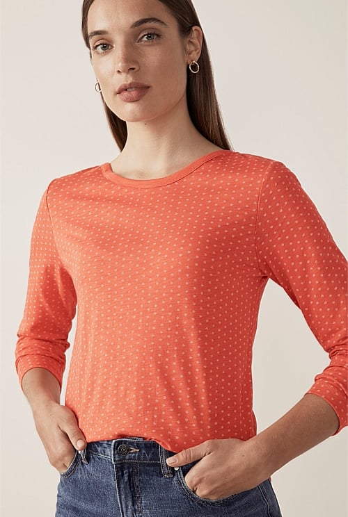Organic Cotton Textured Spot T-Shirt Organic Cotton Textured Spot T-Shirt