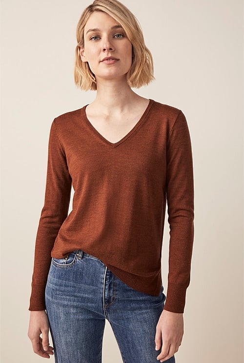 Merino V-Neck Knit Merino V-Neck Knit