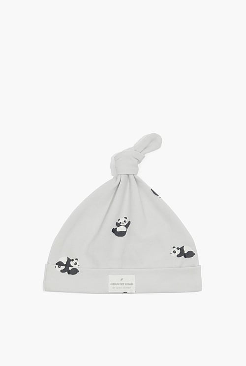 Organically Grown Cotton Unisex Panda Beanie Organically Grown Cotton Unisex Panda Beanie